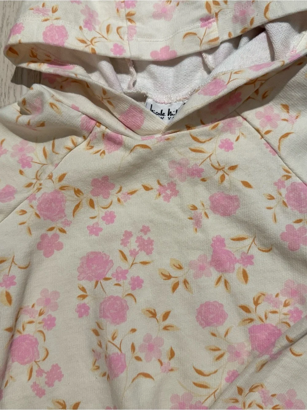 Nicole Miller Girls Floral Hoodie Pants Set Size 5